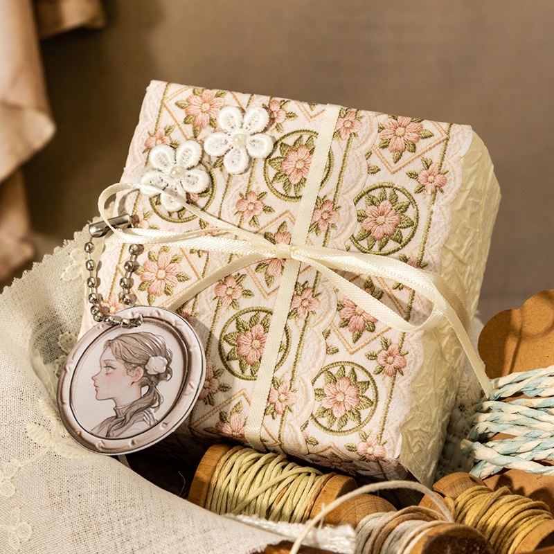 BONBONBONNIE🐰番茄醬少女 繡邊系列 刺繡圖樣異形PET膠帶-細節圖4