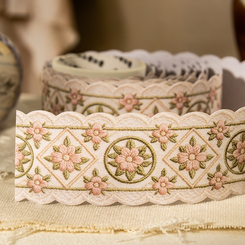 BONBONBONNIE🐰番茄醬少女 繡邊系列 刺繡圖樣異形PET膠帶-細節圖7