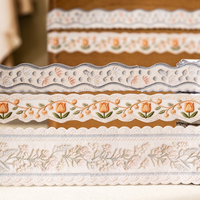 BONBONBONNIE🐰番茄醬少女 繡邊系列 刺繡圖樣異形PET膠帶-細節圖8