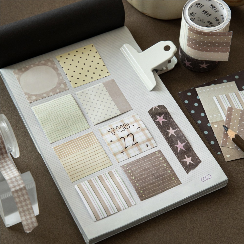 BONBONBONNIE🐰糖詩 戀語布偶系列 基礎白牛皮紙膠帶-細節圖9