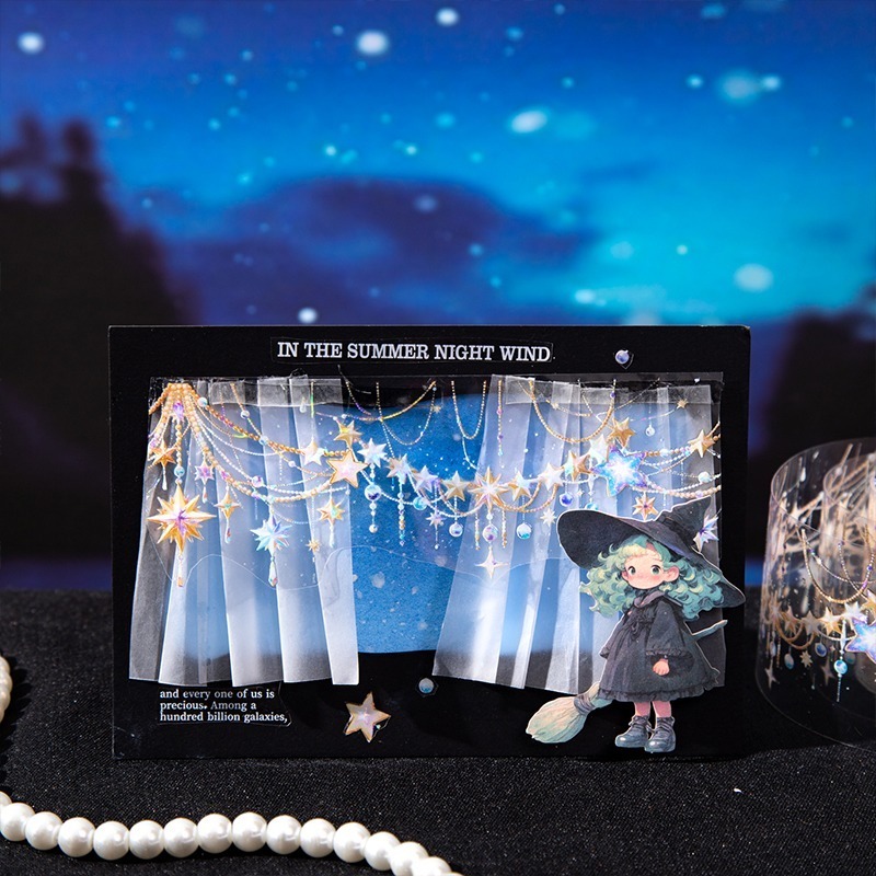 BONBONBONNIE🐰美好的一天 星芒垂鏈 夢幻星光燈串貝殼光PET膠帶-細節圖4