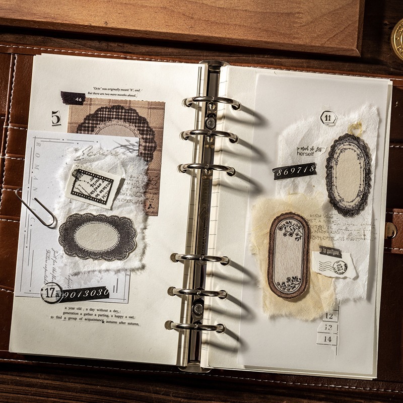 BONBONBONNIE🐰番茄醬少女 花漾系列 花紋邊框 包頭便籤本-細節圖5