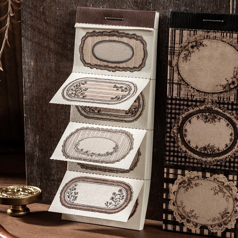 BONBONBONNIE🐰番茄醬少女 花漾系列 花紋邊框 包頭便籤本-細節圖8