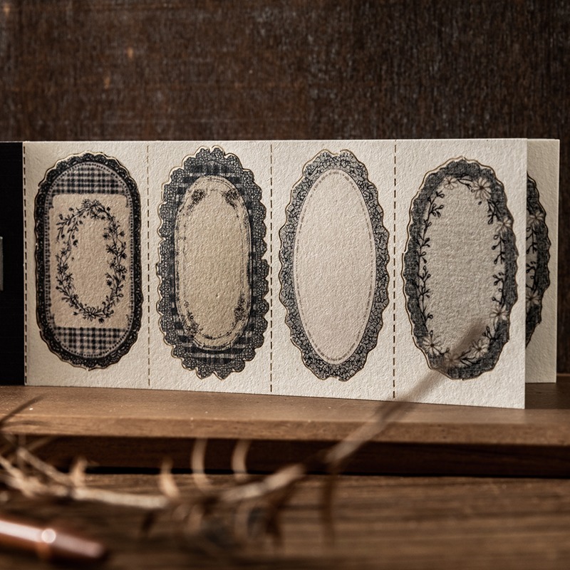 BONBONBONNIE🐰番茄醬少女 花漾系列 花紋邊框 包頭便籤本-細節圖9