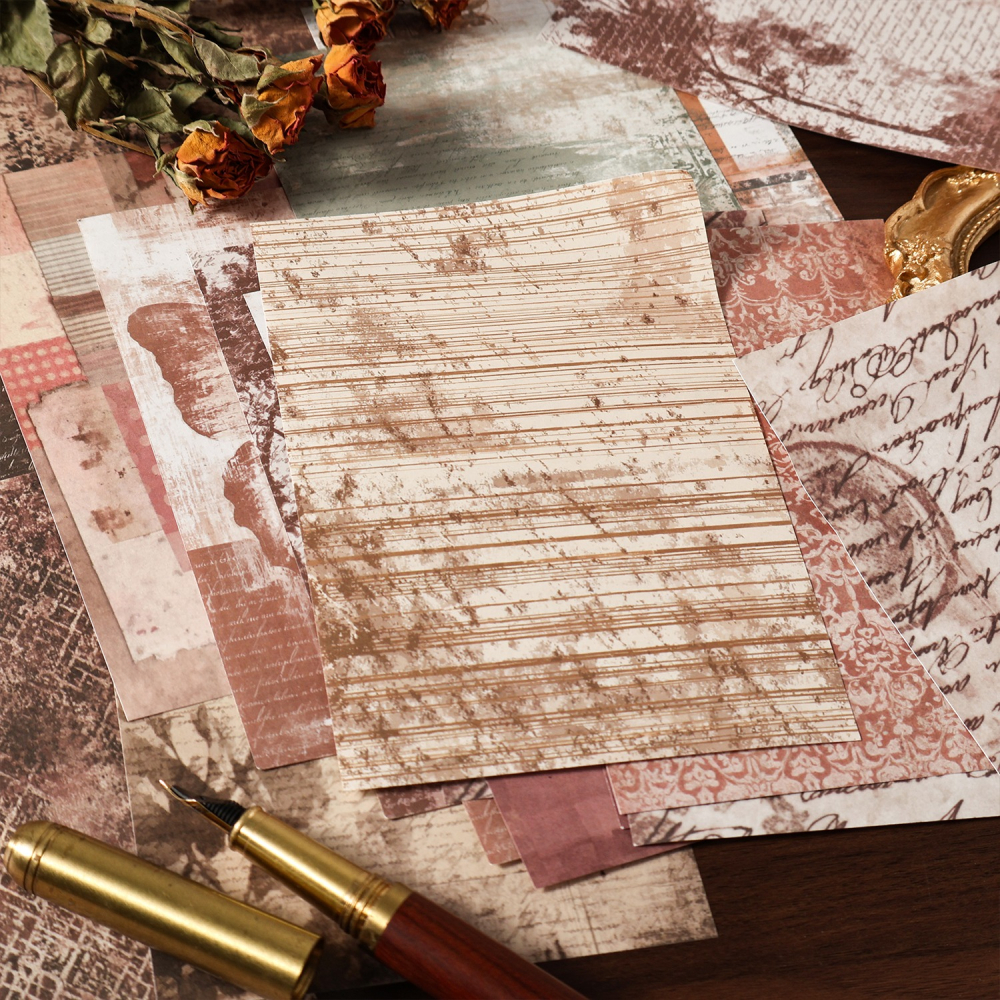 BONBONBONNIE🐰暗黑魅影 深刻印記系列 復古紋理素材紙-細節圖5