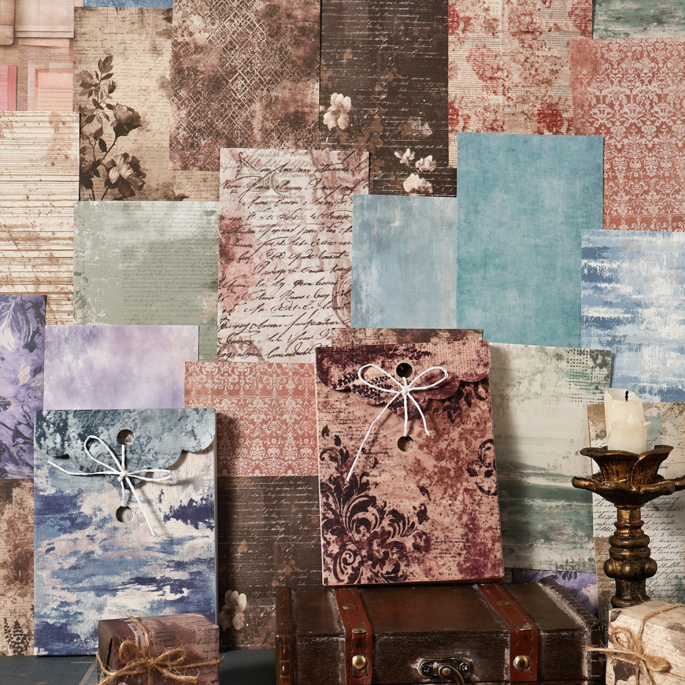 BONBONBONNIE🐰暗黑魅影 深刻印記系列 復古紋理素材紙-細節圖6