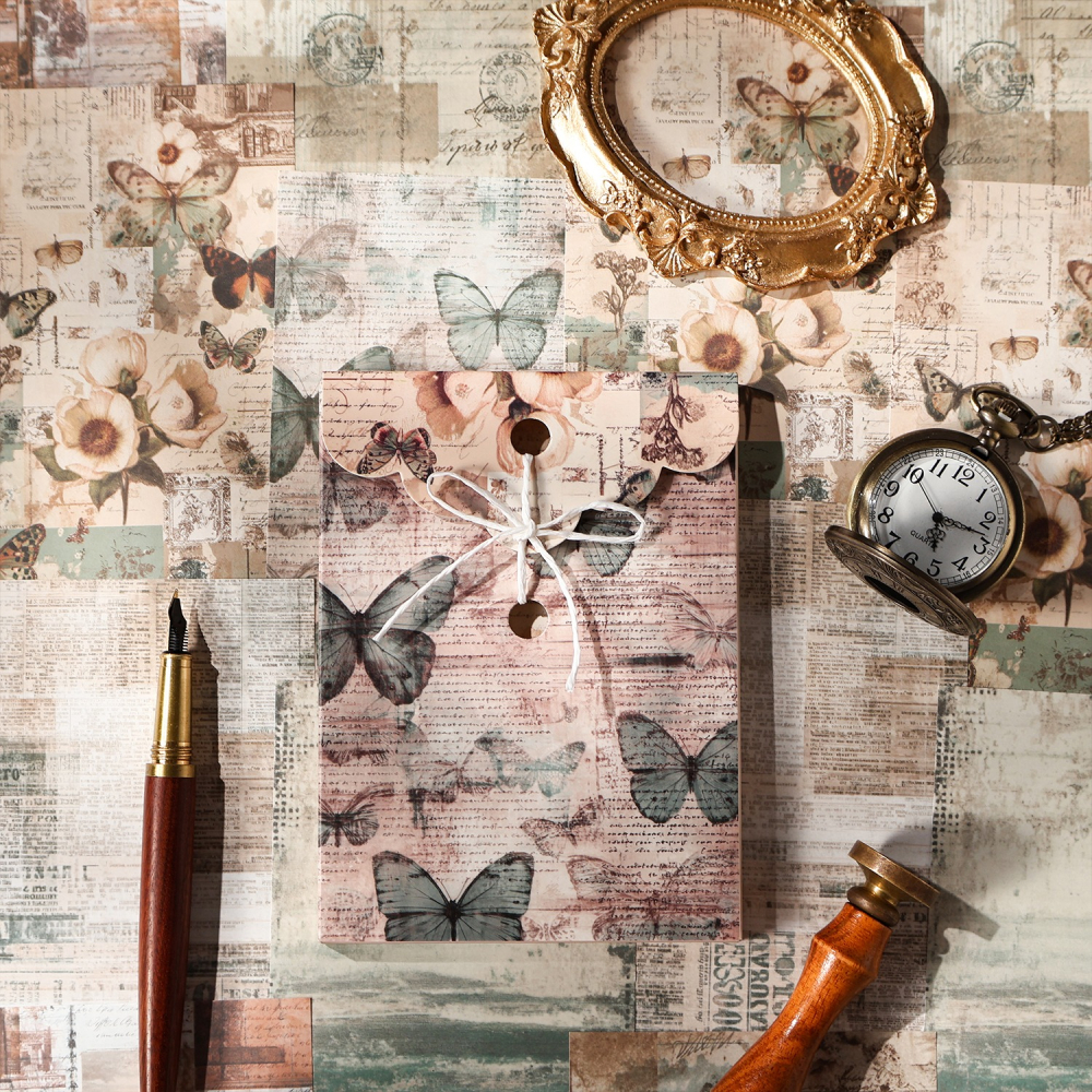 BONBONBONNIE🐰暗黑魅影 深刻印記系列 復古紋理素材紙-細節圖9