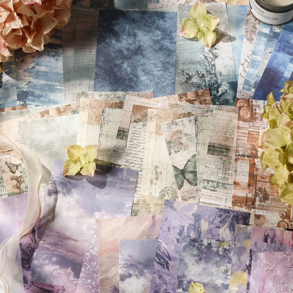 BONBONBONNIE🐰暗黑魅影 深刻印記系列 復古紋理素材紙-細節圖10