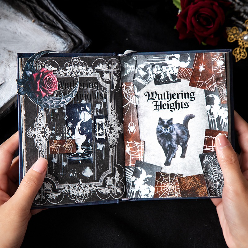 BONBONBONNIE🐰美好的一天 黑夜曙光系列 復古歌德哥特合成紙膠帶-細節圖4