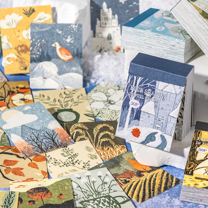 BONBONBONNIE🐰番茄醬少女 四季爛漫系列 小方塊和紙貼紙本-細節圖8