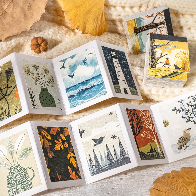 BONBONBONNIE🐰番茄醬少女 四季爛漫系列 小方塊和紙貼紙本-細節圖9