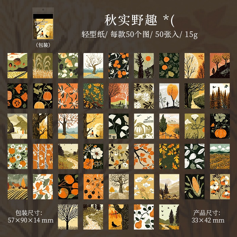 BONBONBONNIE🐰番茄醬少女 四季爛漫系列 小方塊和紙貼紙本-規格圖9