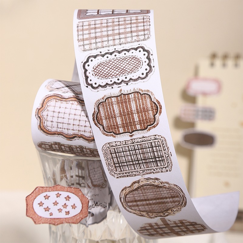 BONBONBONNIE🐰番茄醬少女 標籤凝集 書寫紙模切膠帶-細節圖2