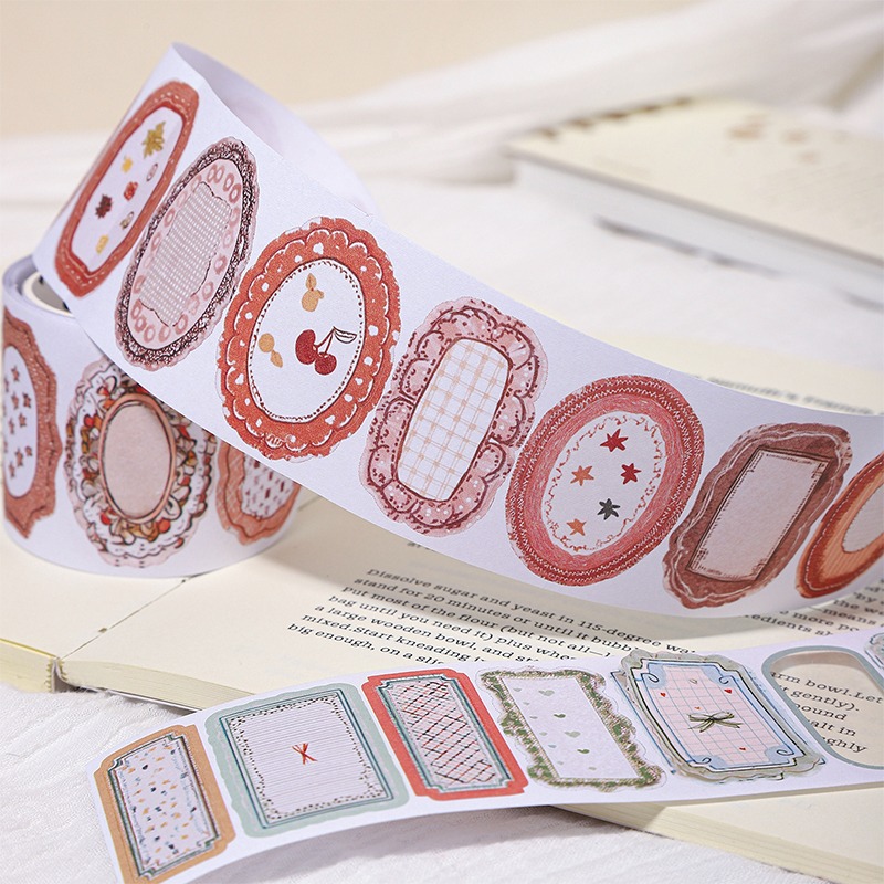 BONBONBONNIE🐰番茄醬少女 標籤凝集 書寫紙模切膠帶-細節圖7