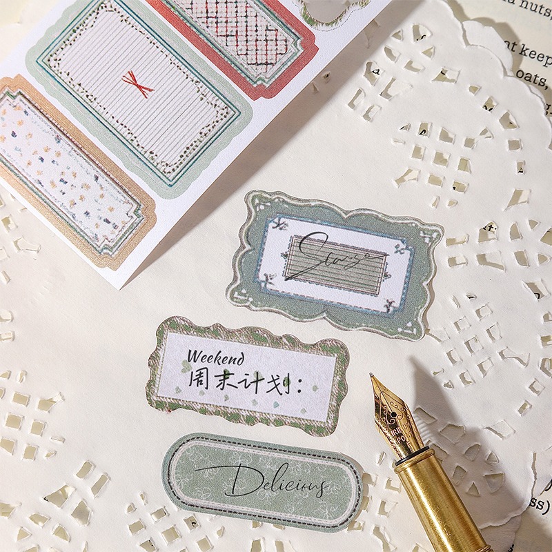 BONBONBONNIE🐰番茄醬少女 標籤凝集 書寫紙模切膠帶-細節圖8