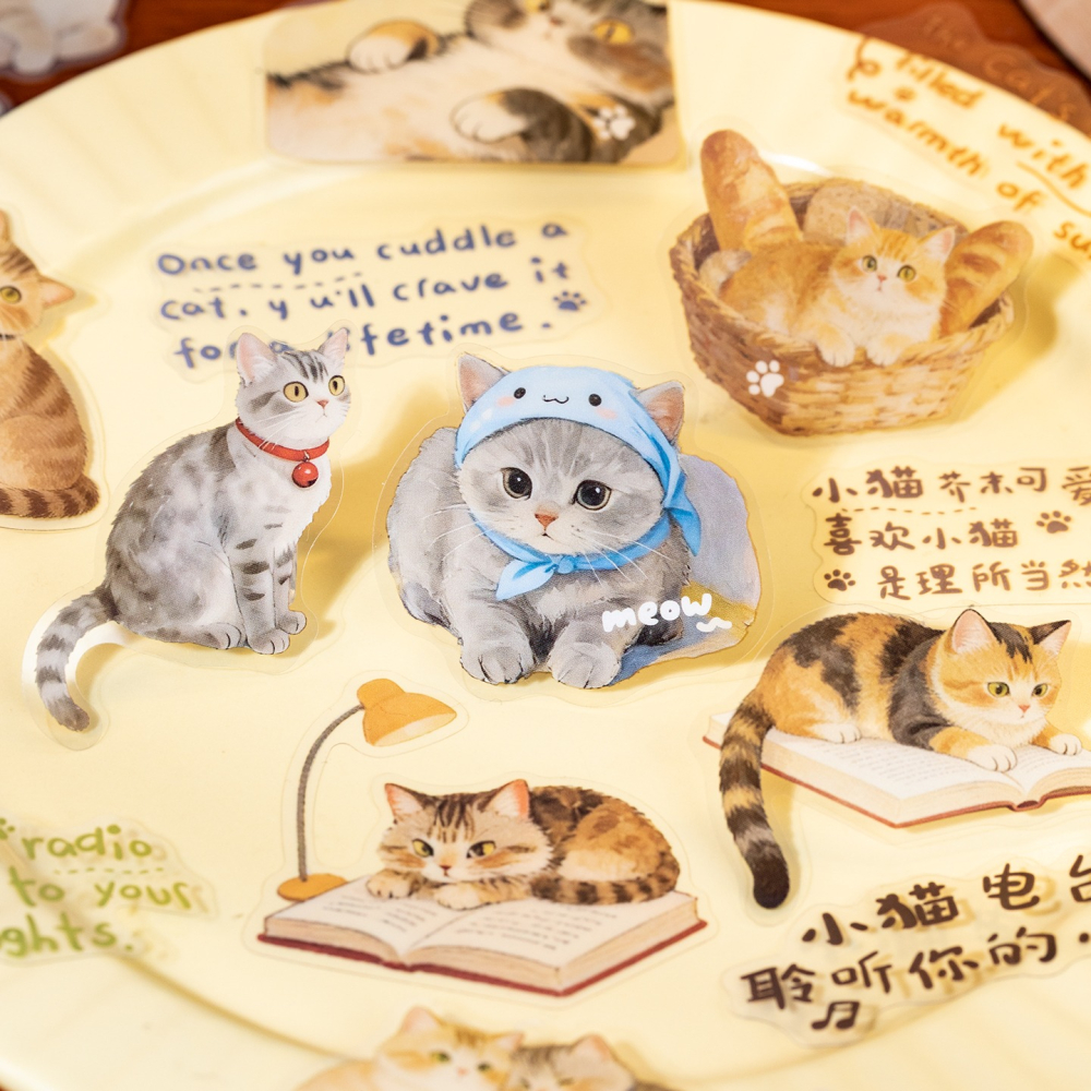 BONBONBONNIE🐰語閑 貓咪日誌 可愛寵物 PET貼紙包-細節圖2