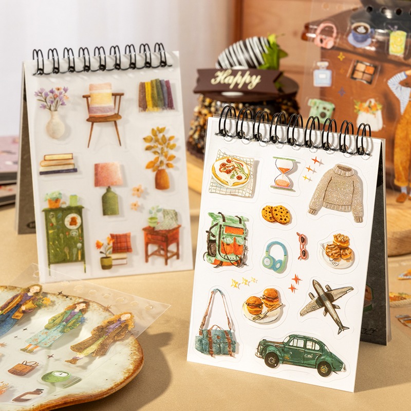 BONBONBONNIE🐰番茄醬少女 追夢生活 創意造景PET貼紙本-細節圖2