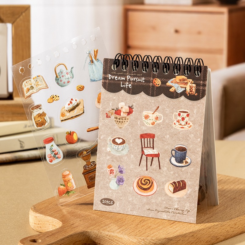 BONBONBONNIE🐰番茄醬少女 追夢生活 創意造景PET貼紙本-細節圖6