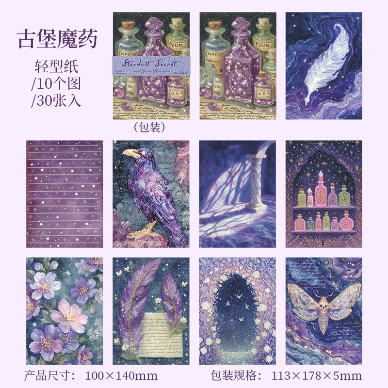 BONBONBONNIE🐰美好的一天 星塵祕卷系列 夢幻背景打底素材紙-規格圖8