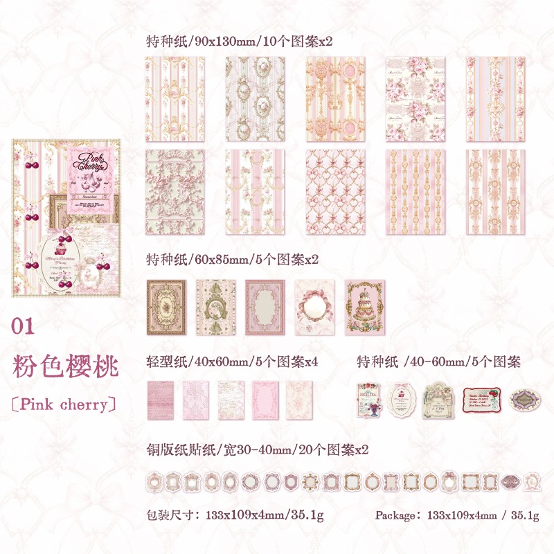 1.粉色櫻桃