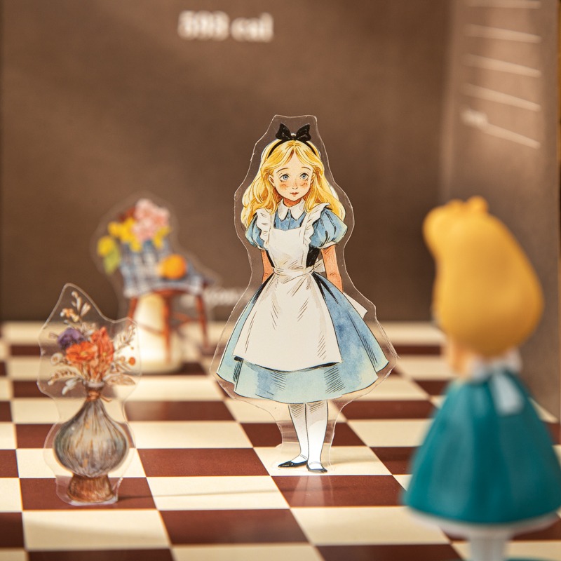 BONBONBONNIE🐰番茄醬少女 墜入愛麗絲幻境系列 大份量PET貼紙本-細節圖8