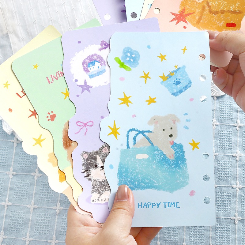 BON BON BONNIE🐰手帳素材  NOTE FOR 靈感物語系列 A6Per活頁分隔頁 可愛手帳本活頁素材-細節圖2