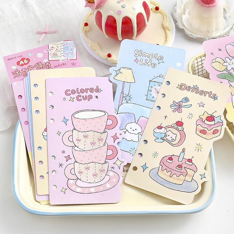 BON BON BONNIE🐰手帳素材  NOTE FOR 靈感物語系列 A6Per活頁分隔頁 可愛手帳本活頁素材-細節圖3