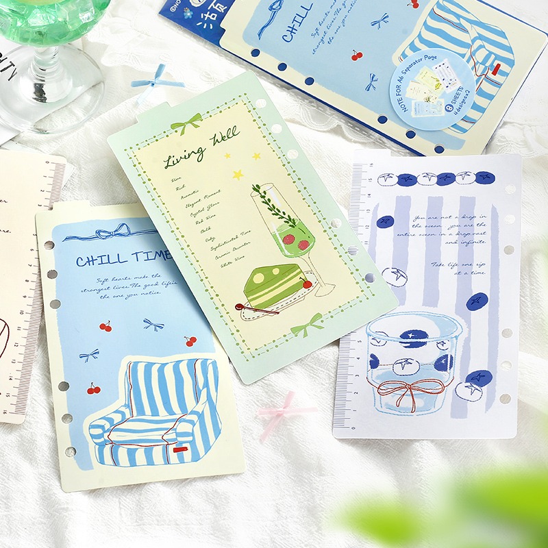BON BON BONNIE🐰手帳素材  NOTE FOR 靈感物語系列 A6Per活頁分隔頁 可愛手帳本活頁素材-細節圖4