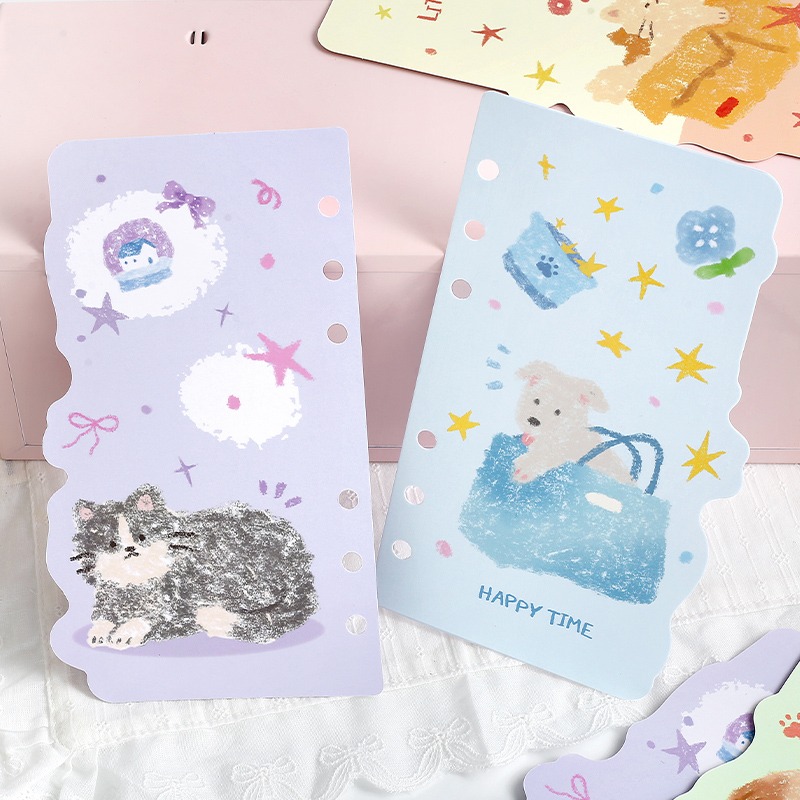 BON BON BONNIE🐰手帳素材  NOTE FOR 靈感物語系列 A6Per活頁分隔頁 可愛手帳本活頁素材-細節圖5