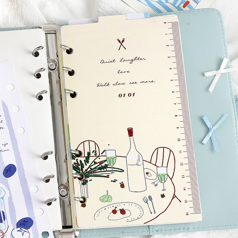 BON BON BONNIE🐰手帳素材  NOTE FOR 靈感物語系列 A6Per活頁分隔頁 可愛手帳本活頁素材-細節圖8