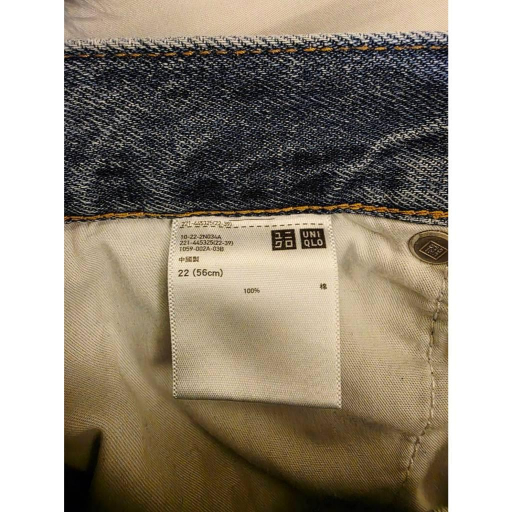 關注折價 近全新【Uniqlo】丹寧 牛仔短褲 熱褲-細節圖4