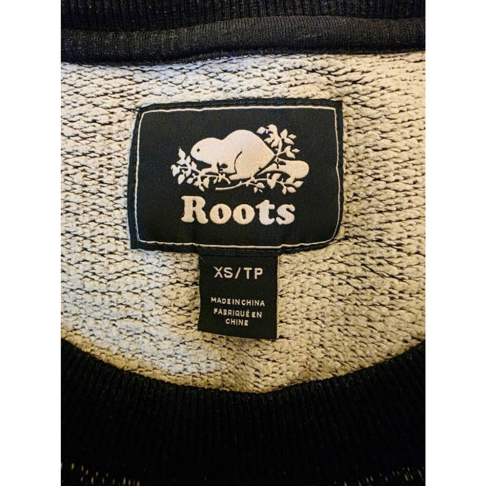 關注折價【Roots】秋冬logo深灰長袖上衣-細節圖3