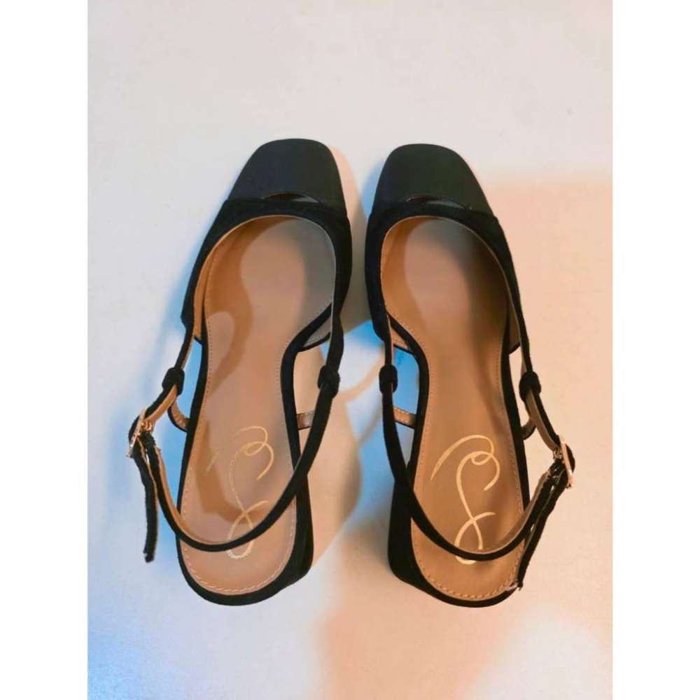 關注折價【Sam Edelman】經典款 tarra slingback 黑色高跟鞋-細節圖2