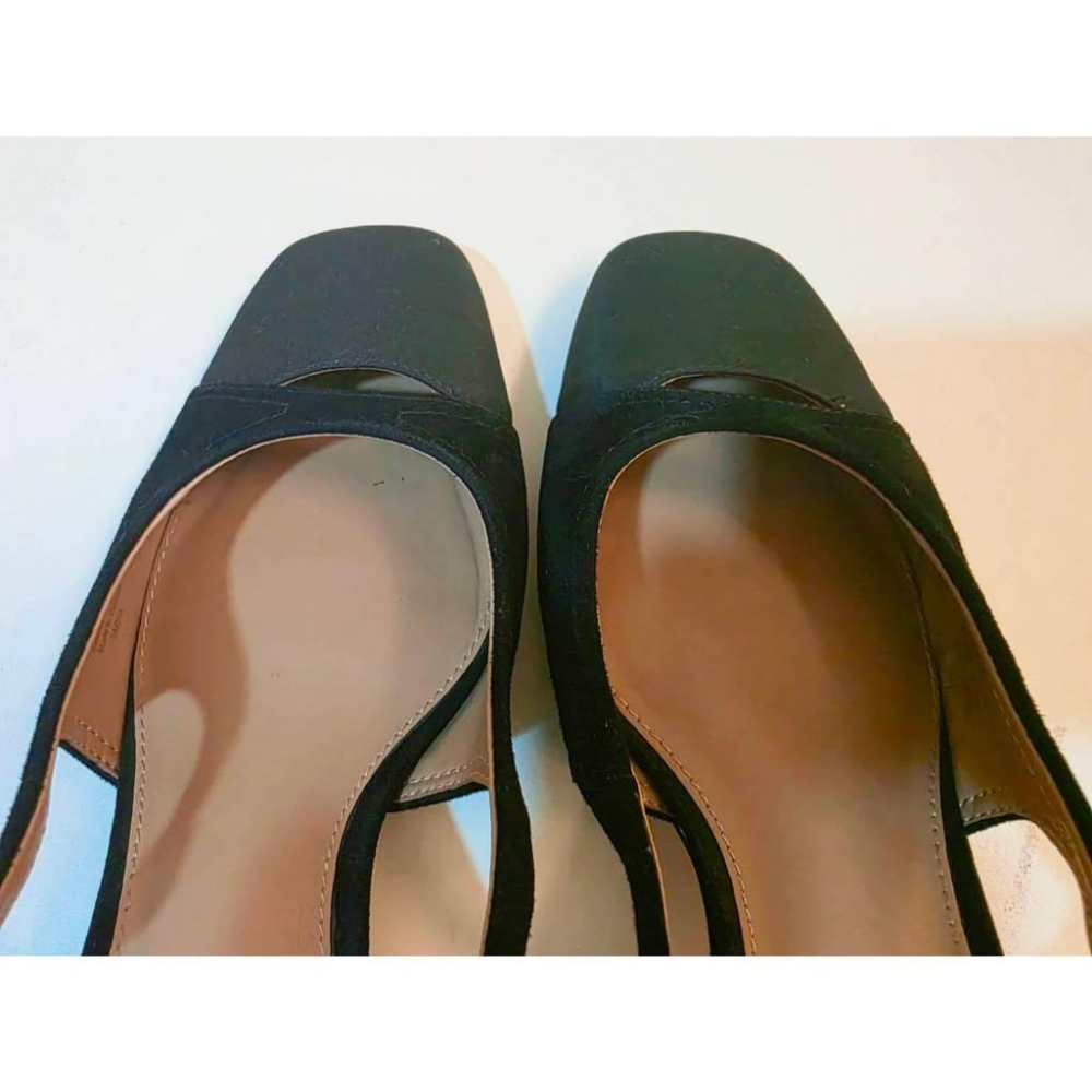 關注折價【Sam Edelman】經典款 tarra slingback 黑色高跟鞋-細節圖3