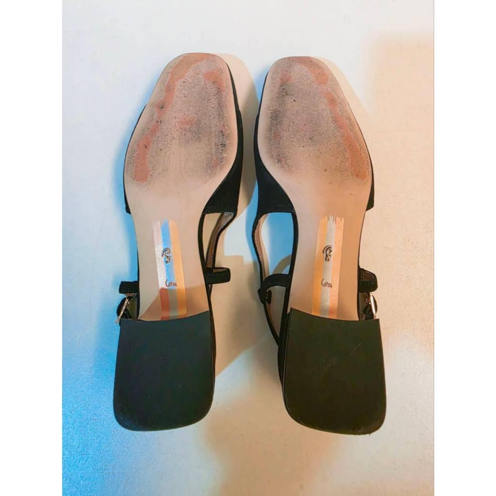 關注折價【Sam Edelman】經典款 tarra slingback 黑色高跟鞋-細節圖9