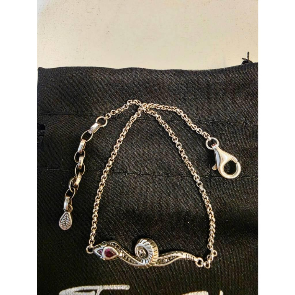 關注折價 德國【Thomas Sabo】寶石蛇手鍊 925純銀-細節圖3