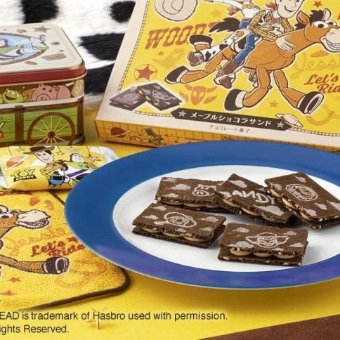 ArielWish日本東京迪士尼聯名TOKYO BANANA玩具總動員蜂糖巧克力酥脆餅乾-日本製-鐵罐款-現貨*1在台-細節圖4