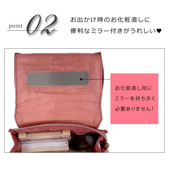 Ariel Wish日本雜誌香里奈Pink Trick氣質甜美立體蝴蝶結手拿包化妝包護照包隨身鏡子收納包絕版品兩色各一-細節圖3