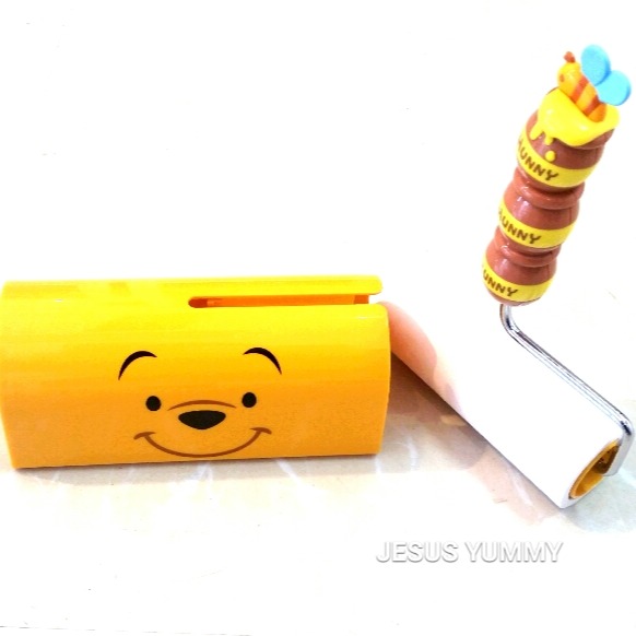 Ariel Wish-日本東京迪士尼Disney蜂蜜黃小熊維尼立體蜂蜜罐把手滾輪除塵貼紙沾黏徹底清潔毛絮居家必備現貨-細節圖3