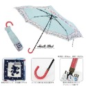 ArielWish日本迪士尼聯名商品Disney晴雨兩用折傘短傘雨傘陽傘-湖水綠tiffany藍底米奇款-絕版最後一隻-規格圖5