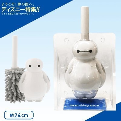 Ariel Wish日本東京迪士尼Disney大英雄天團杯麵BAYMAX灰塵刷雞毛撢子撣子除塵刷子除塵把最後一個絕版品-細節圖4