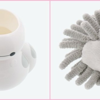 Ariel Wish日本東京迪士尼Disney大英雄天團杯麵BAYMAX灰塵刷雞毛撢子撣子除塵刷子除塵把最後一個絕版品-細節圖5