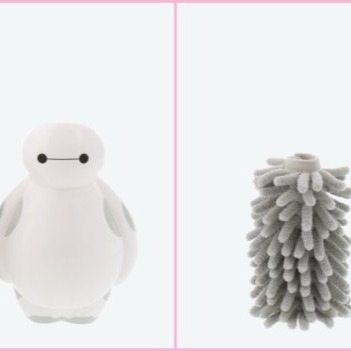 Ariel Wish日本東京迪士尼Disney大英雄天團杯麵BAYMAX灰塵刷雞毛撢子撣子除塵刷子除塵把最後一個絕版品-細節圖6