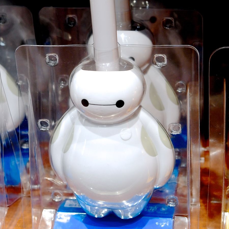 Ariel Wish日本東京迪士尼Disney大英雄天團杯麵BAYMAX灰塵刷雞毛撢子撣子除塵刷子除塵把最後一個絕版品-細節圖11