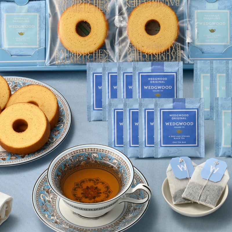 ArielWish日本帶回WEDGWOOD英式精品茶包組合婚禮小物檸檬薑茶檸檬薄荷英式下午茶禮盒附收納夾9入藍盒款-現貨-細節圖2