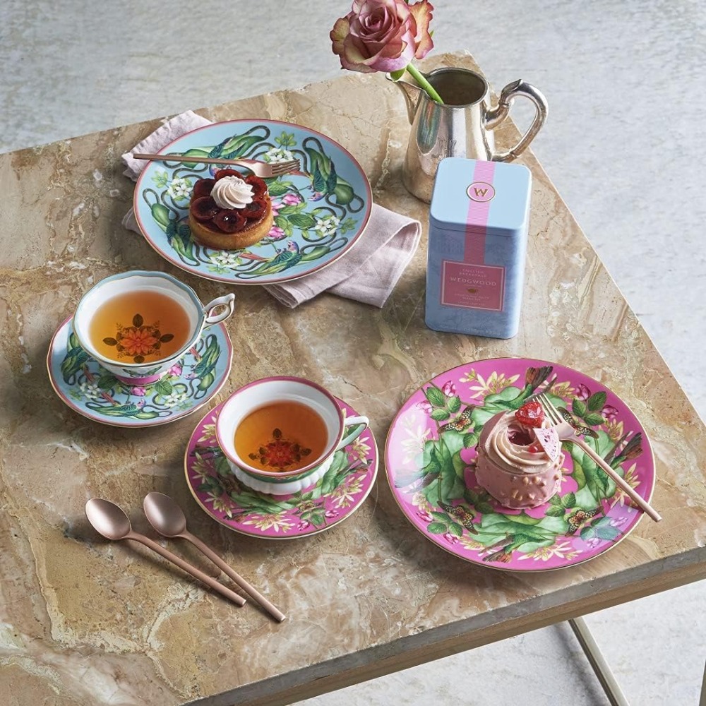 ArielWish日本帶回WEDGWOOD英式精品茶包組合婚禮小物檸檬薑茶檸檬薄荷英式下午茶禮盒附收納夾9入藍盒款-現貨-細節圖4