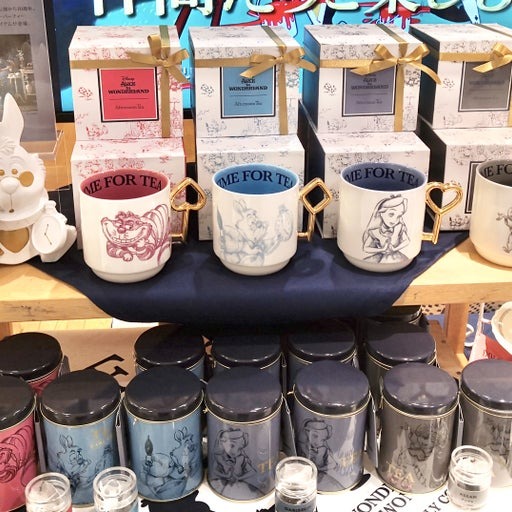 Ariel Wish日本限量版禮盒Afternoon Tea愛麗絲Alice妙妙貓時鐘兔子馬克杯咖啡杯隨行杯-附專屬禮盒-細節圖6