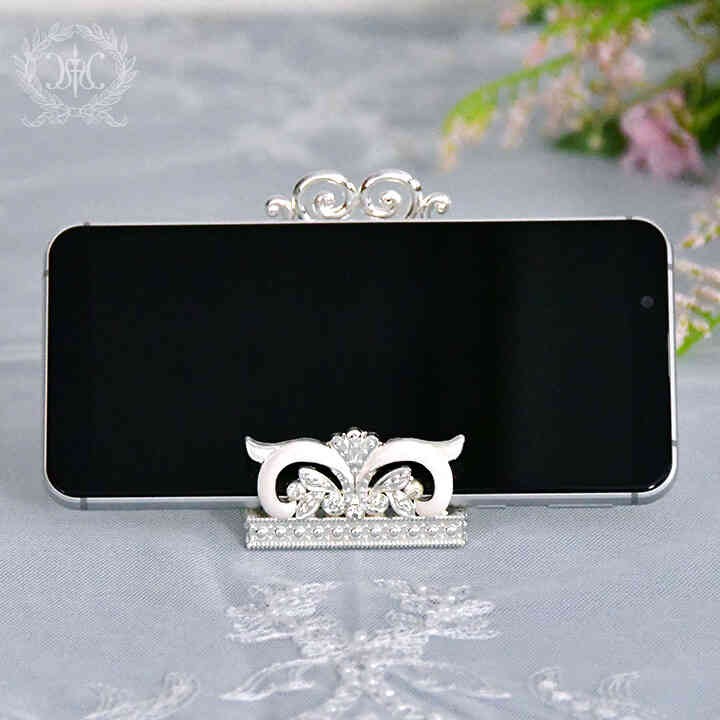 ArielWish日本皇室品牌HARMONIER高級居家生活-鏤空雕花金屬氣質優雅手機座手機架名片架婚禮小物兩色絕版品-細節圖6