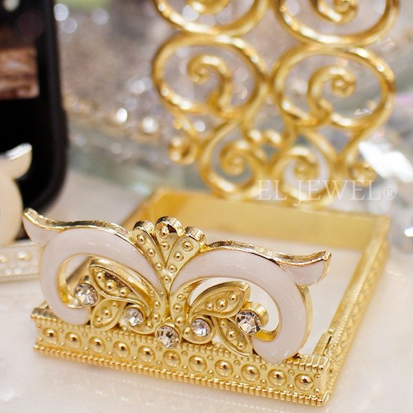 ArielWish日本皇室品牌HARMONIER高級居家生活-鏤空雕花金屬氣質優雅手機座手機架名片架婚禮小物兩色絕版品-細節圖8