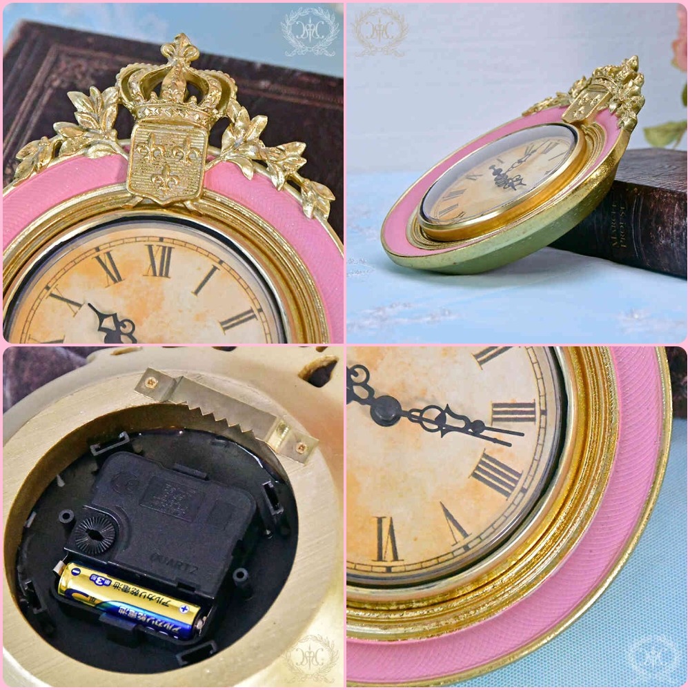 ArielWish日本皇室品牌HARMONIER高級居家生活-立體雕花燙金木質感掛飾時鐘攝影棚拍照婚禮小物-三色絕版品-細節圖10